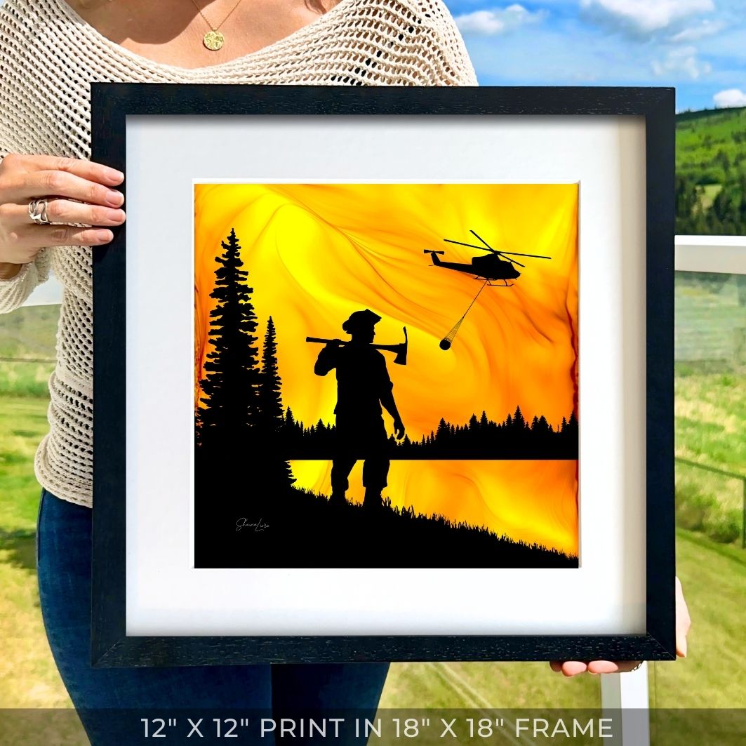 Guardian Of The Forest - Fire Art Print