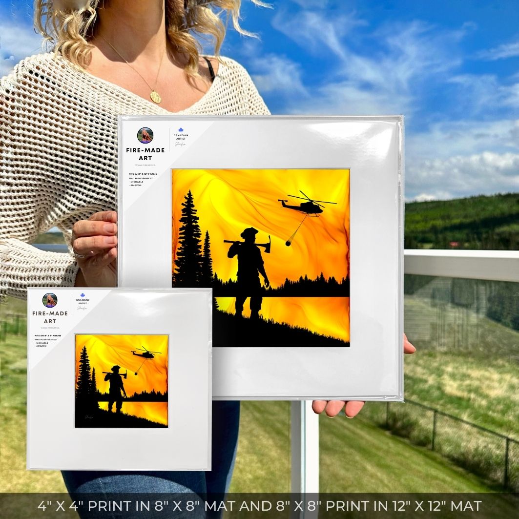 Guardian Of The Forest - Fire Art Print