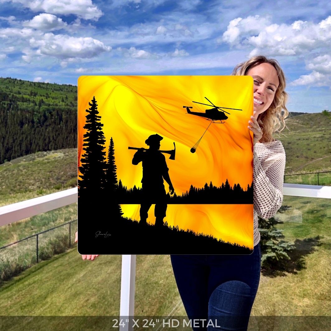 Guardian Of The Forest - Fire Art Print