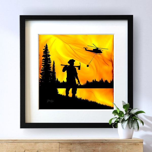 Guardian Of The Forest - Fire Art Print