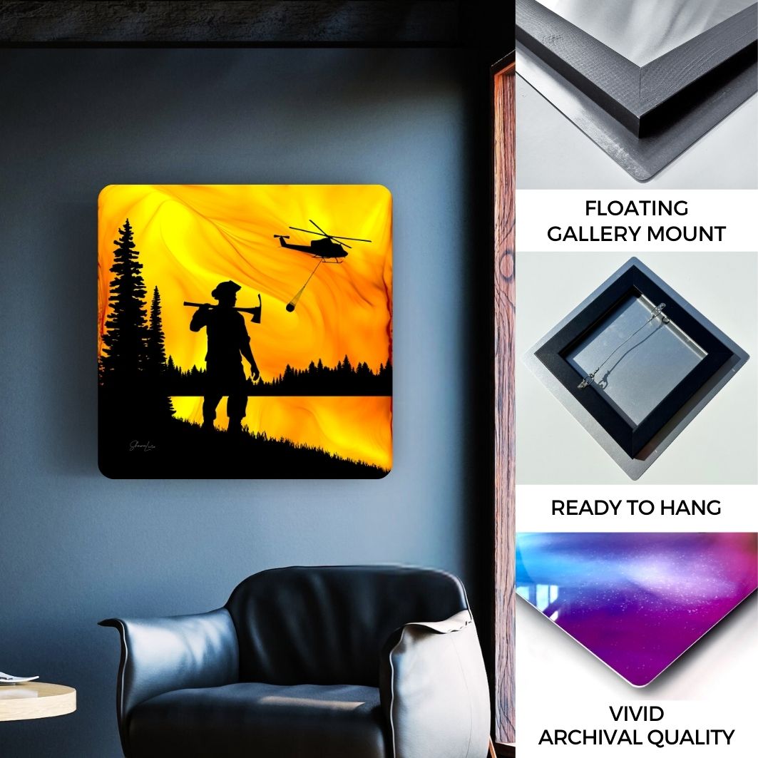 Guardian Of The Forest - Fire Art Print