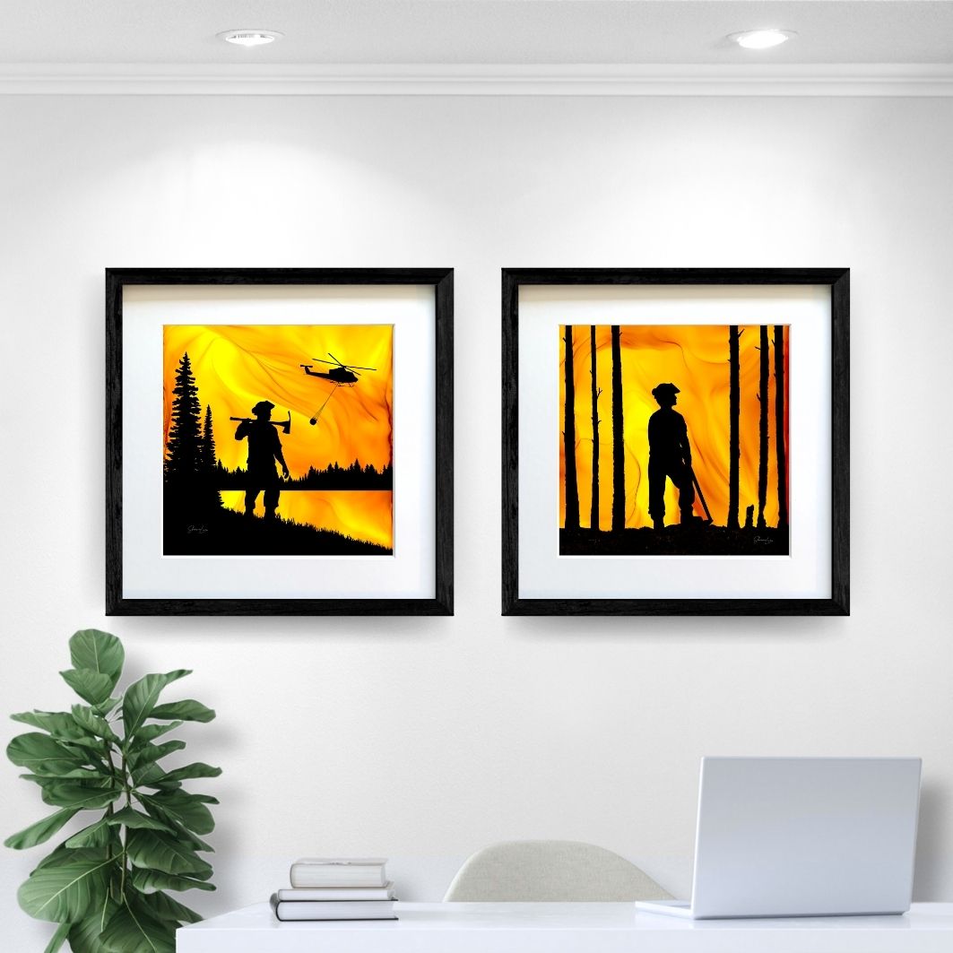 Guardian Of The Forest - Fire Art Print