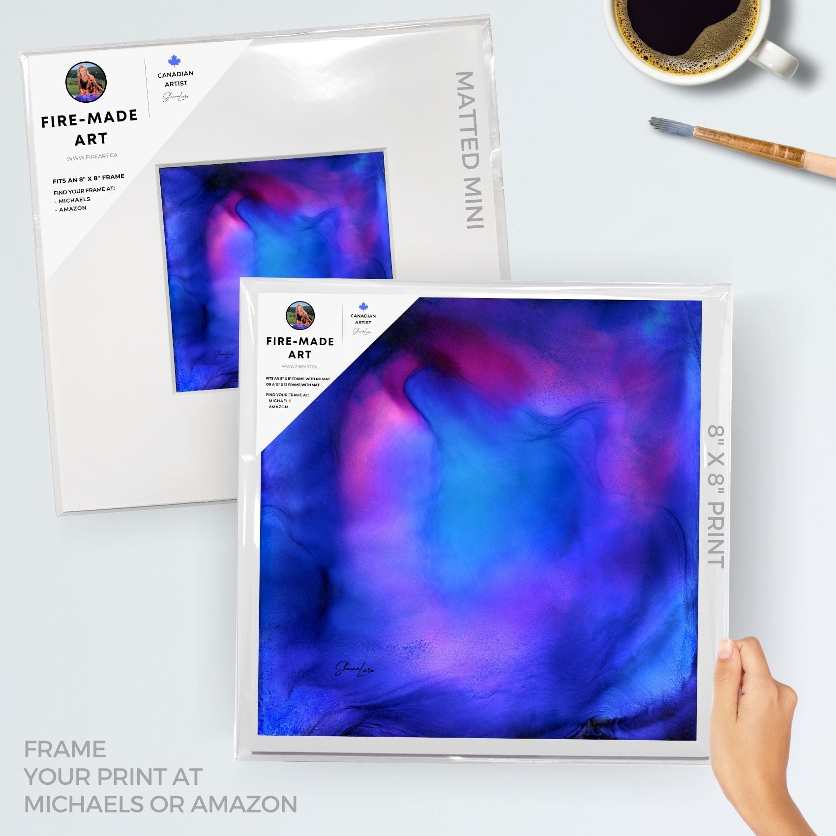 Inner Galaxies - Fire Made Art Print