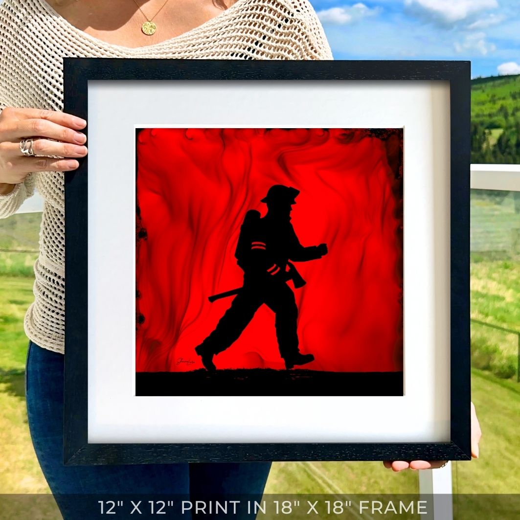 Into The Flames - Fire Art Print