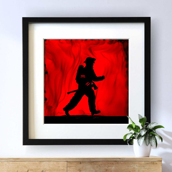 Into The Flames - Fire Art Print