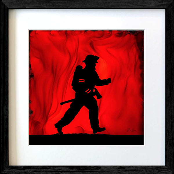 Into The Flames - Fire Made Art Print
