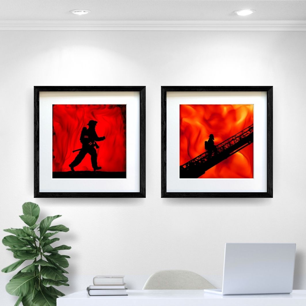 Into The Flames - Fire Art Print
