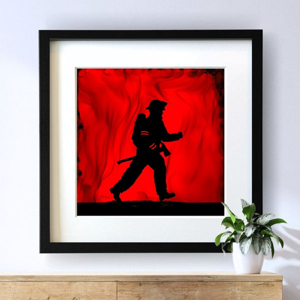 Into The Flames - Fire Art Print