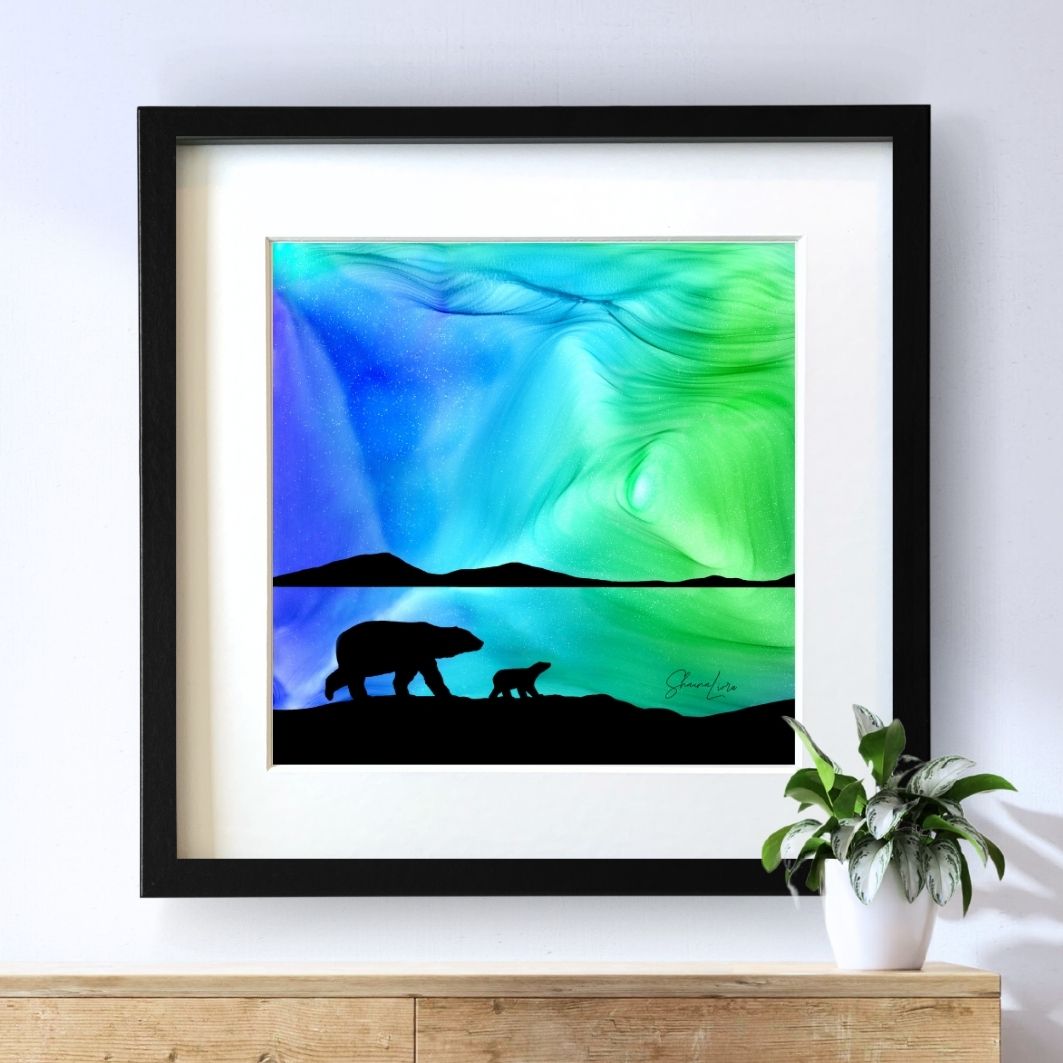 Into The Polar Night - Fire Art Print