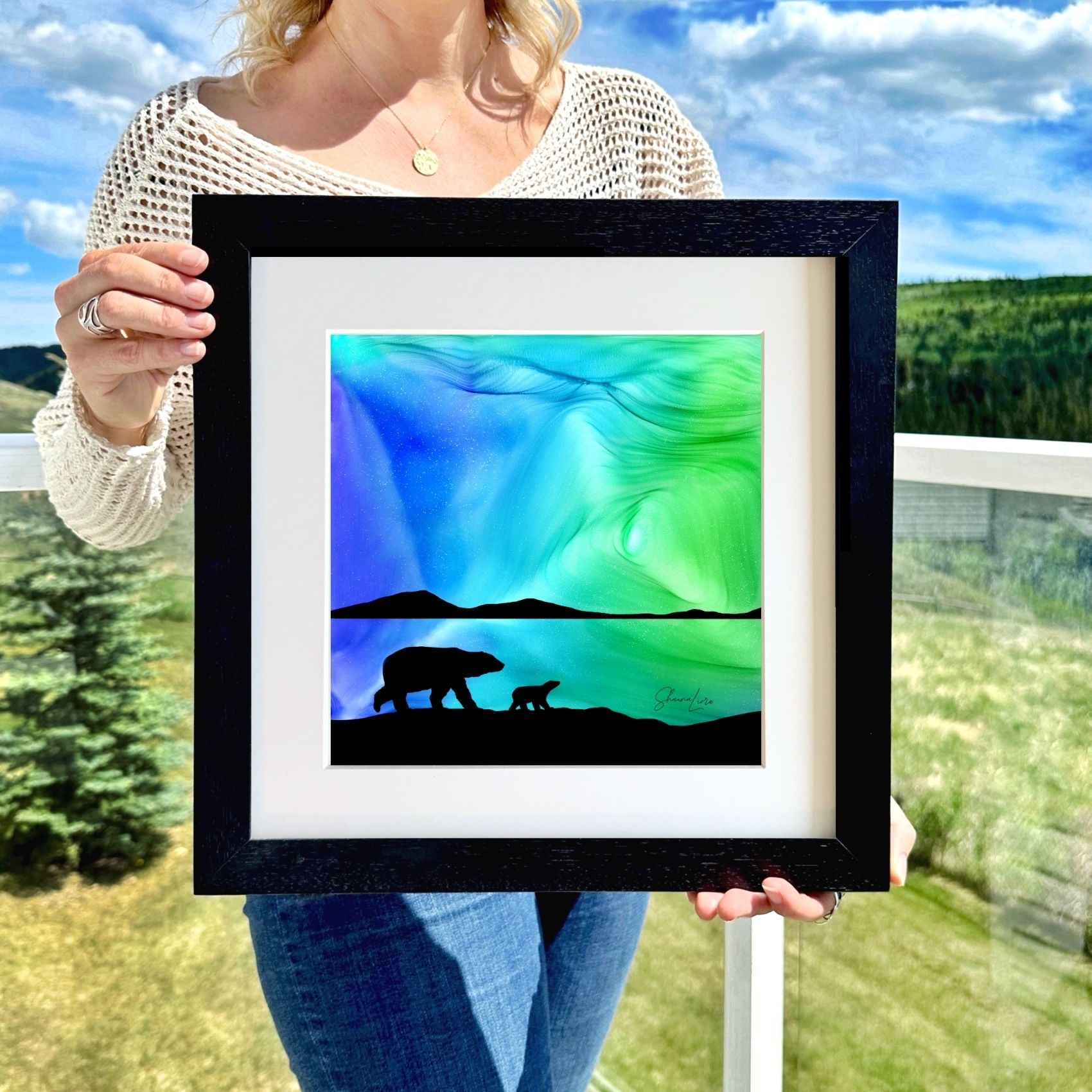 Into The Polar Night - Fire Made Art Print