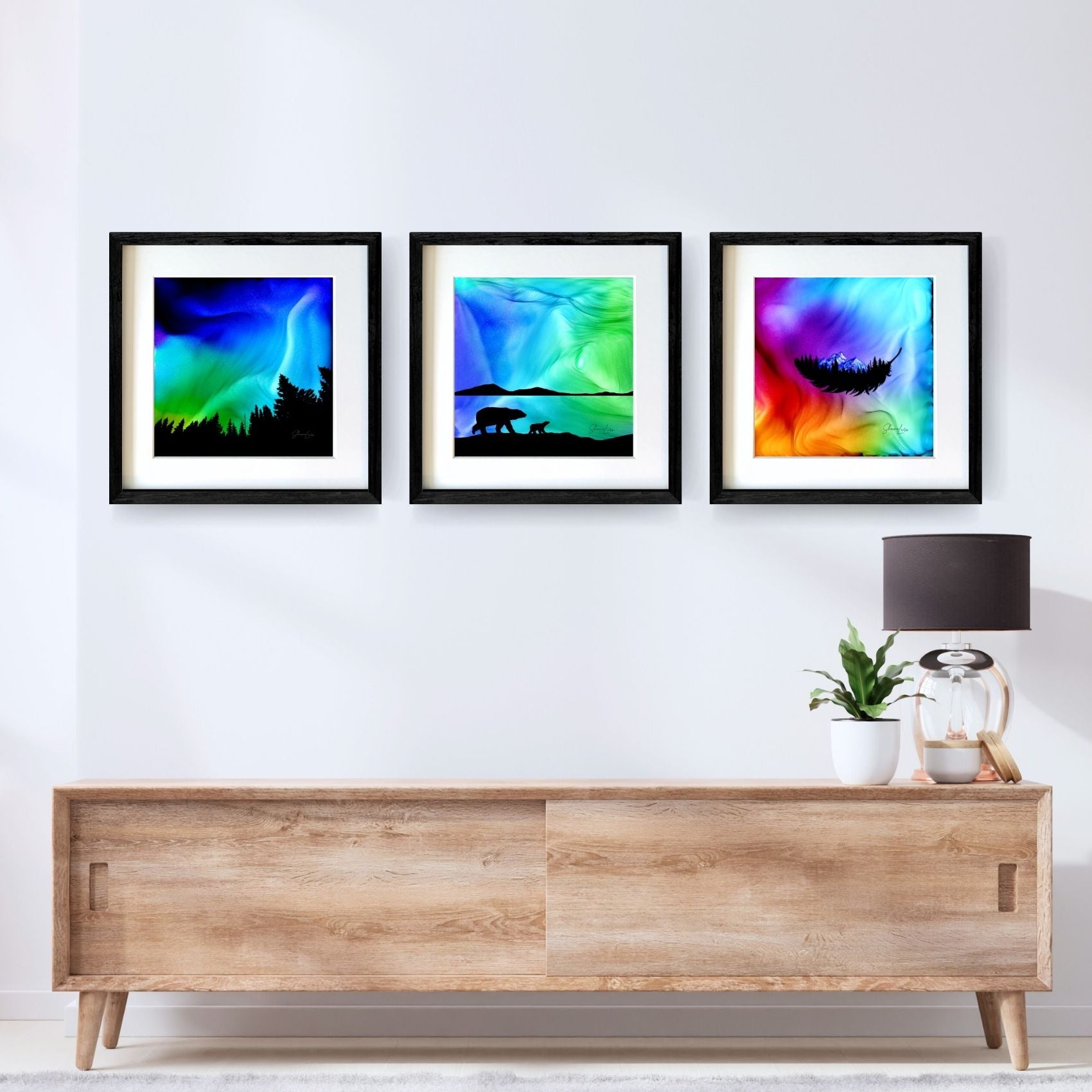 Into The Polar Night - Fire Made Art Print