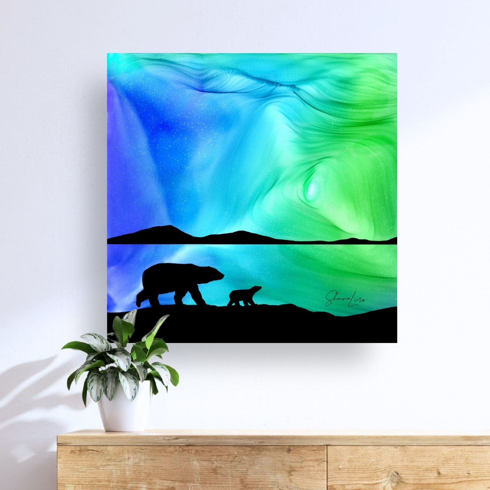 Into The Polar Night - Fire Made Art Print