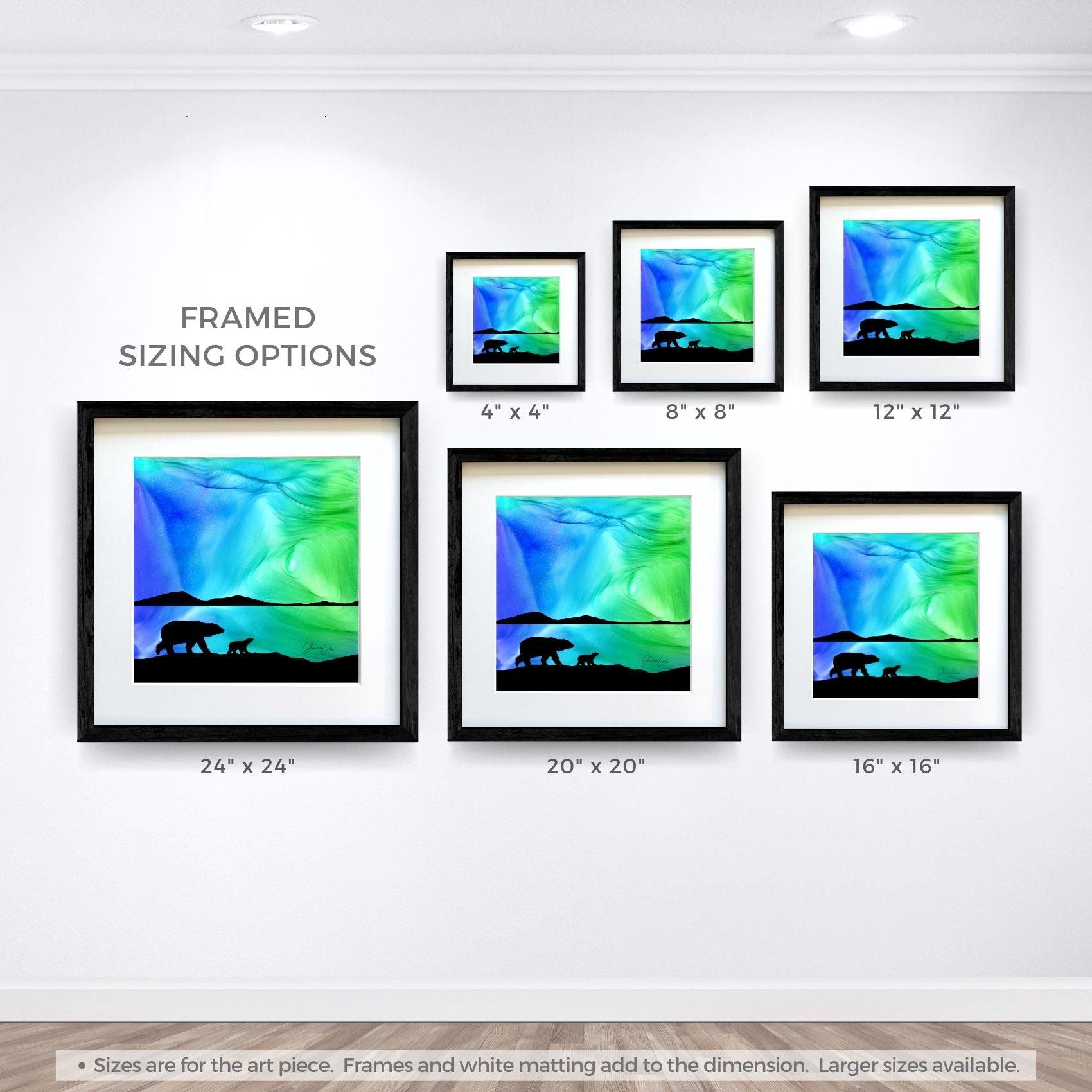 Into The Polar Night - Fire Made Art Print