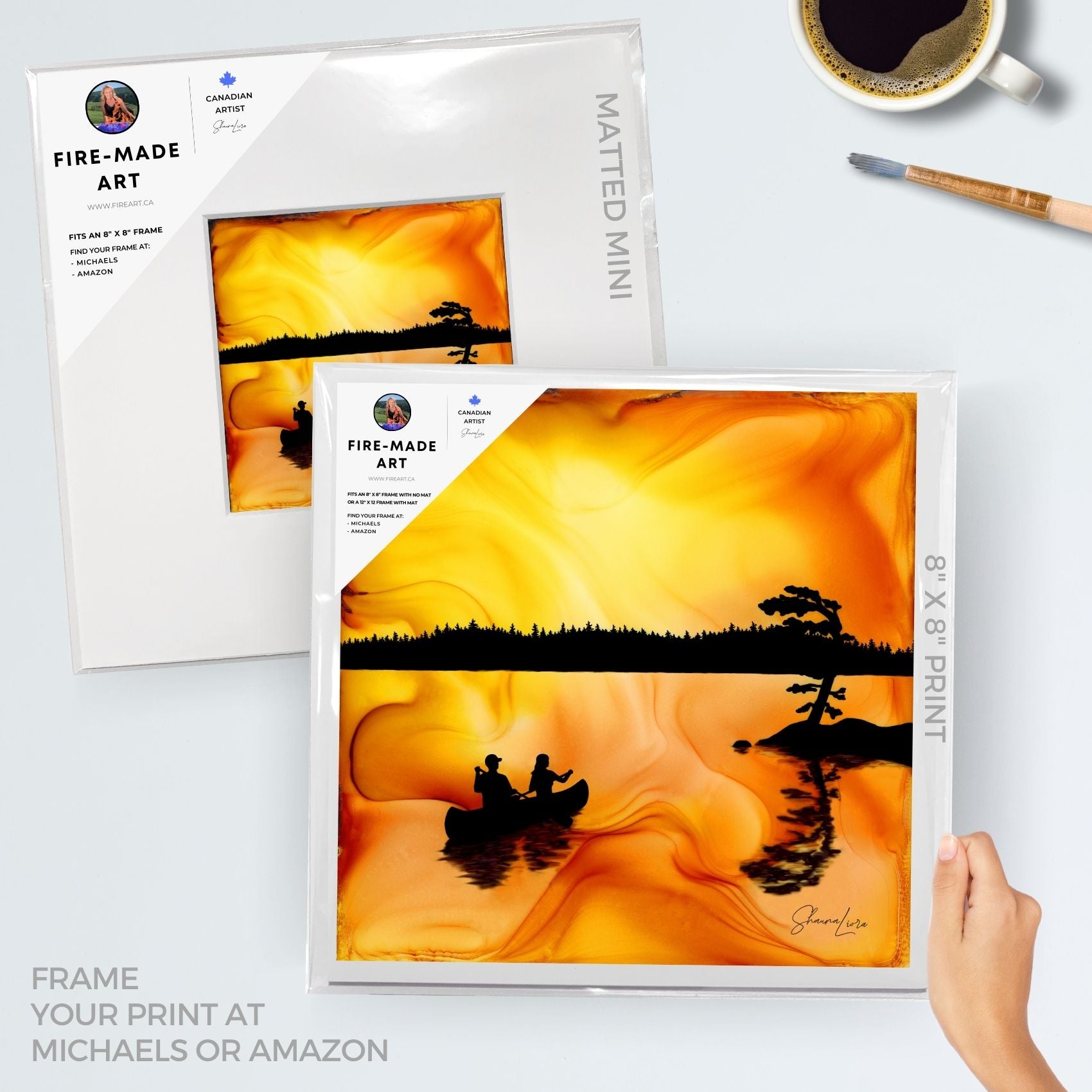 Just Us Under The Sky - Fire Made Art Print