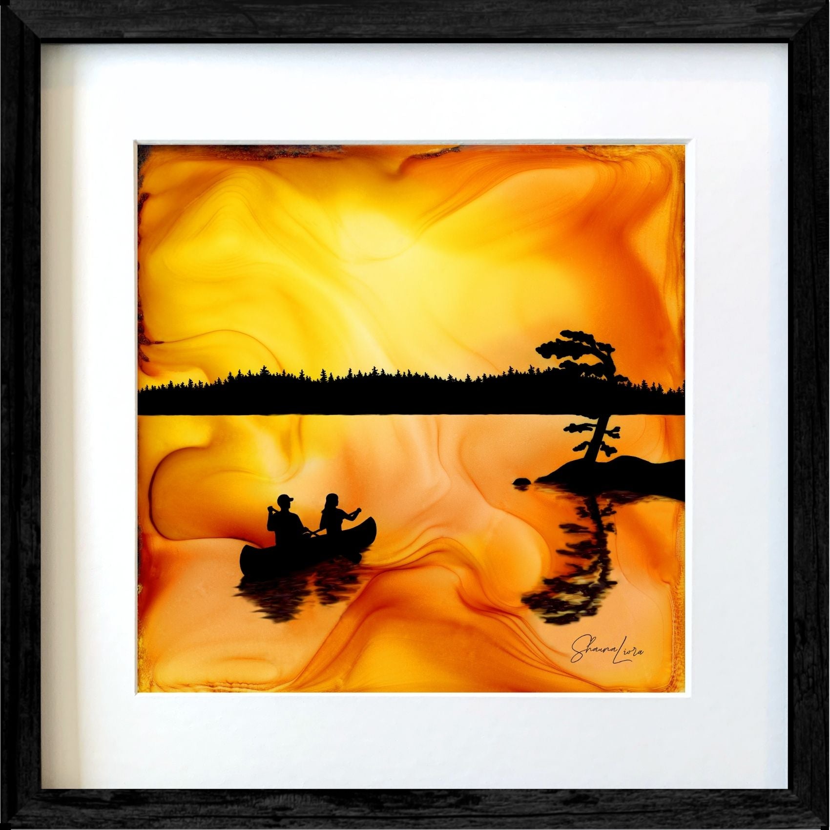 Just Us Under The Sky - Fire Made Art Print