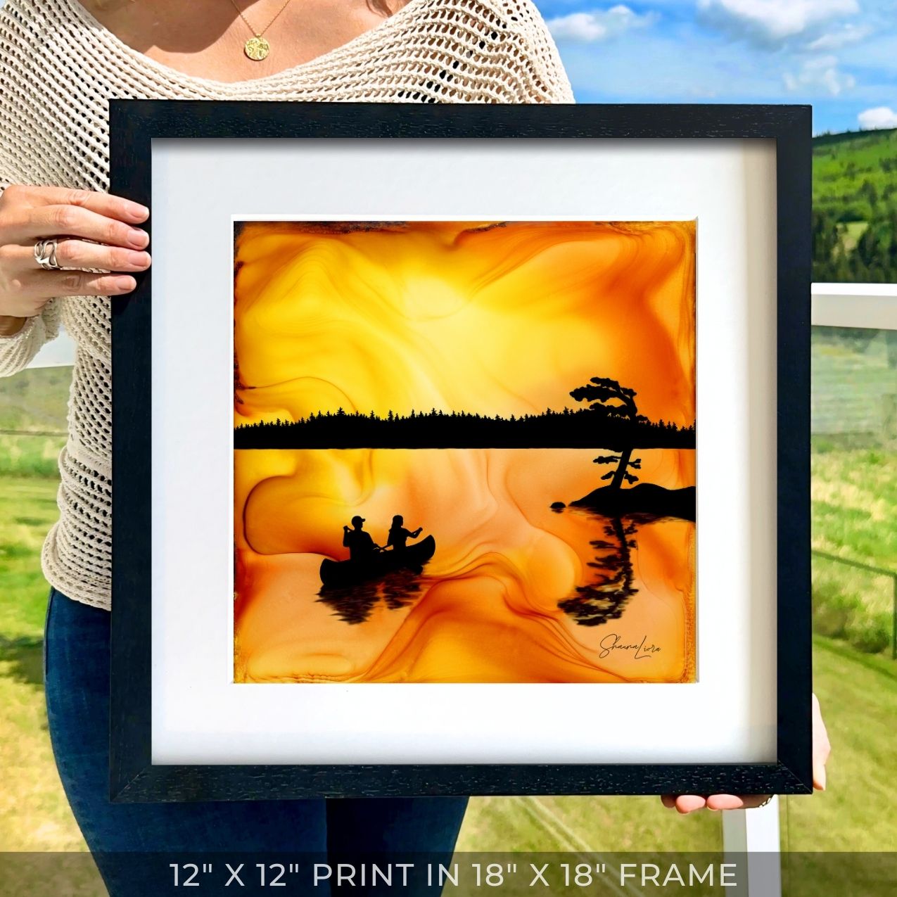 Just Us Under The Sky - Fire Art Print