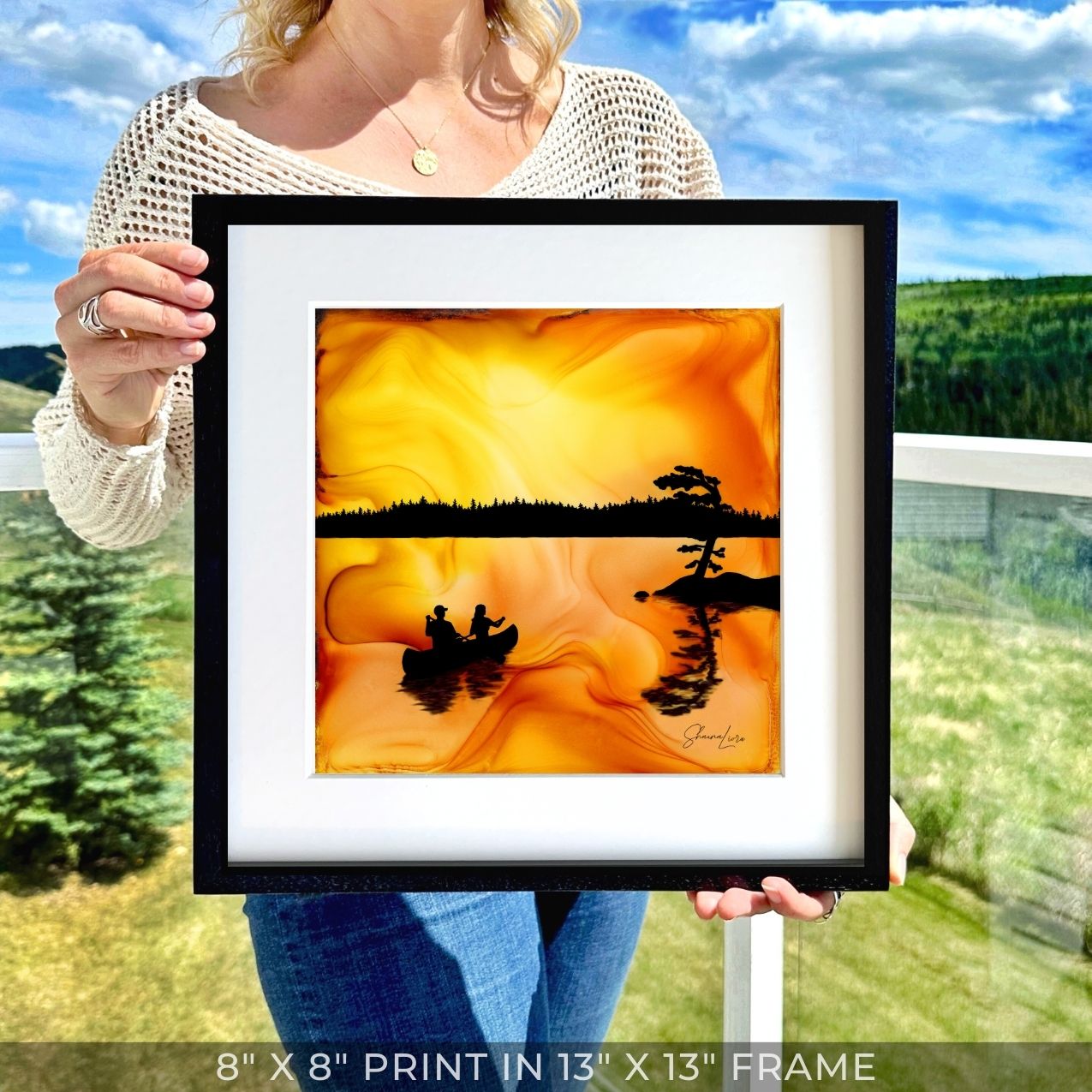 Just Us Under The Sky - Fire Art Print