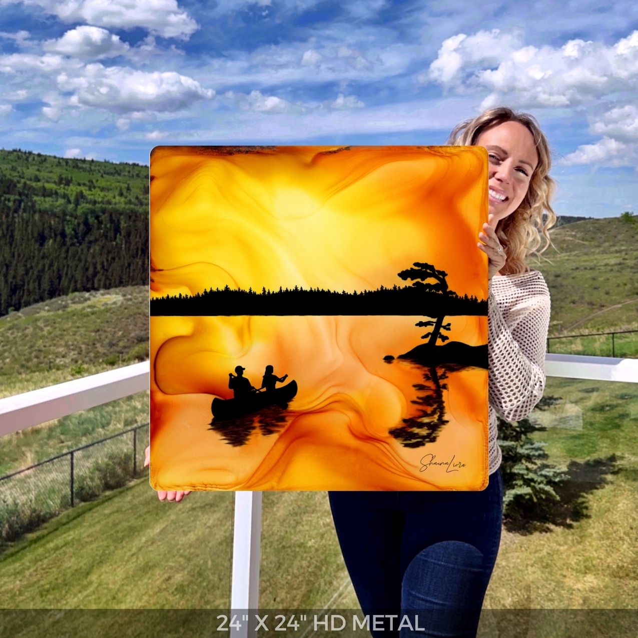 Just Us Under The Sky - Fire Art Print