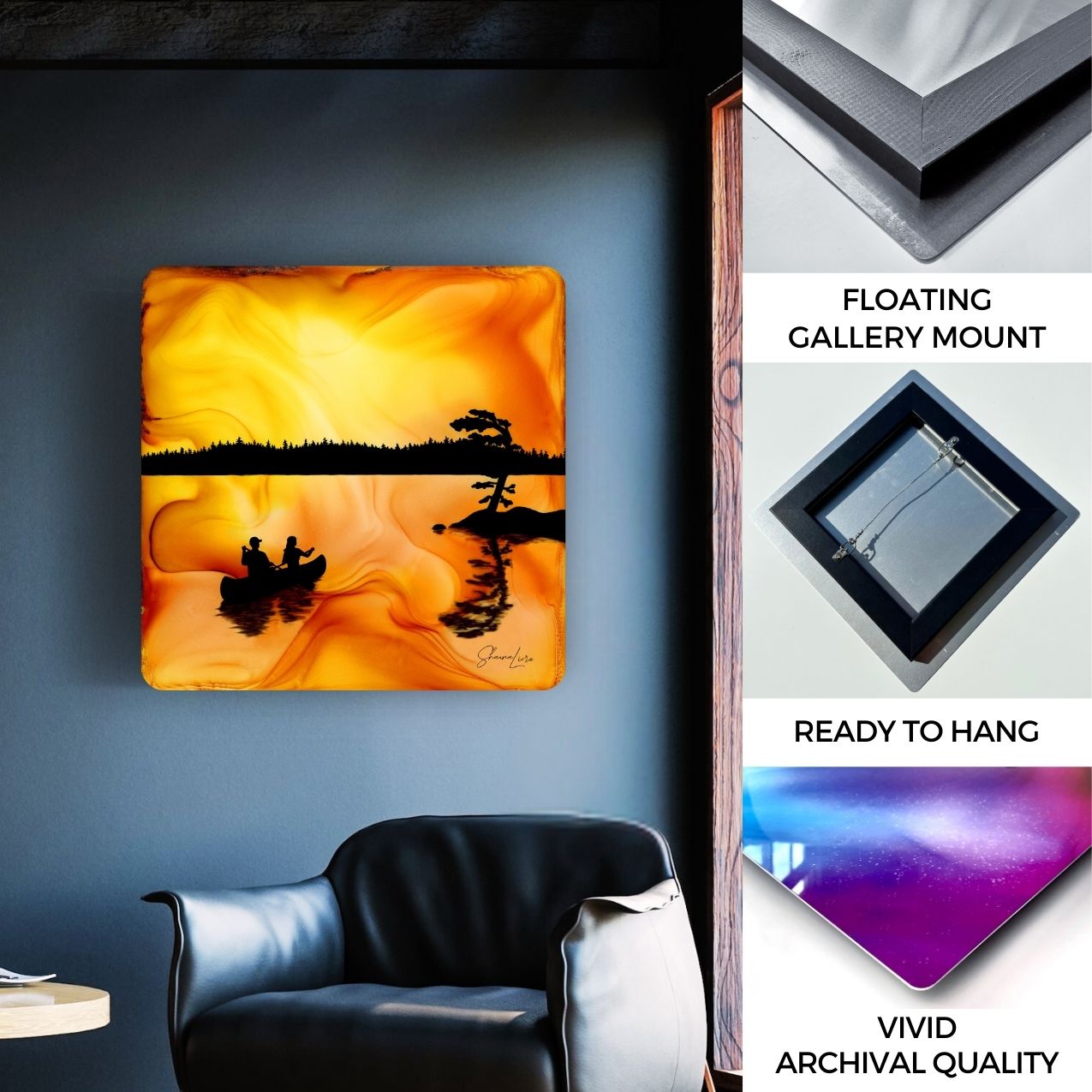 Just Us Under The Sky - Fire Art Print