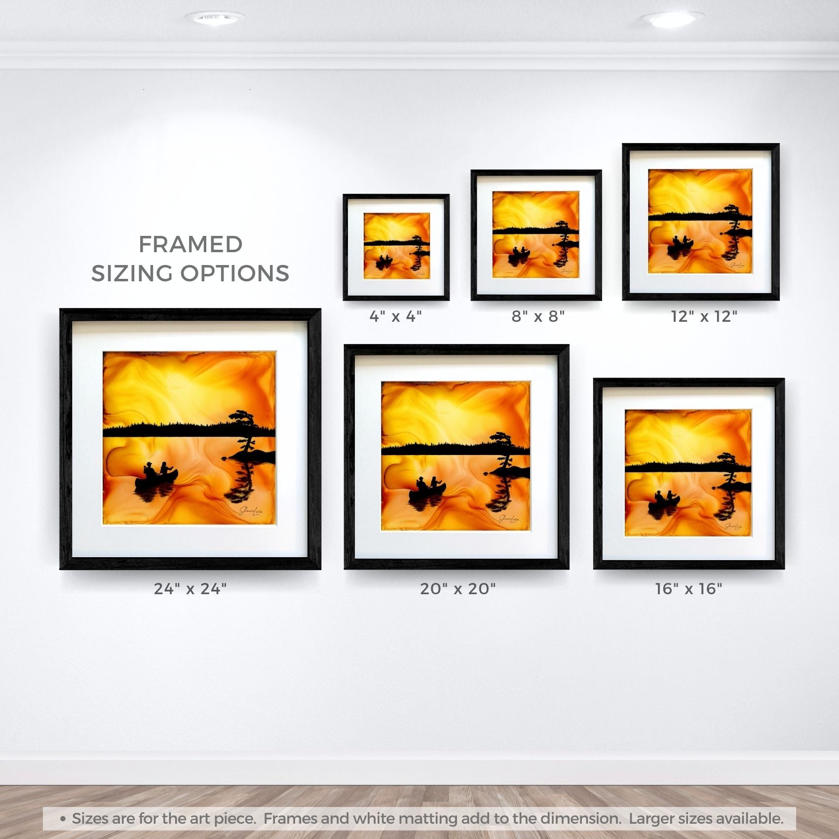 Just Us Under The Sky - Fire Made Art Print