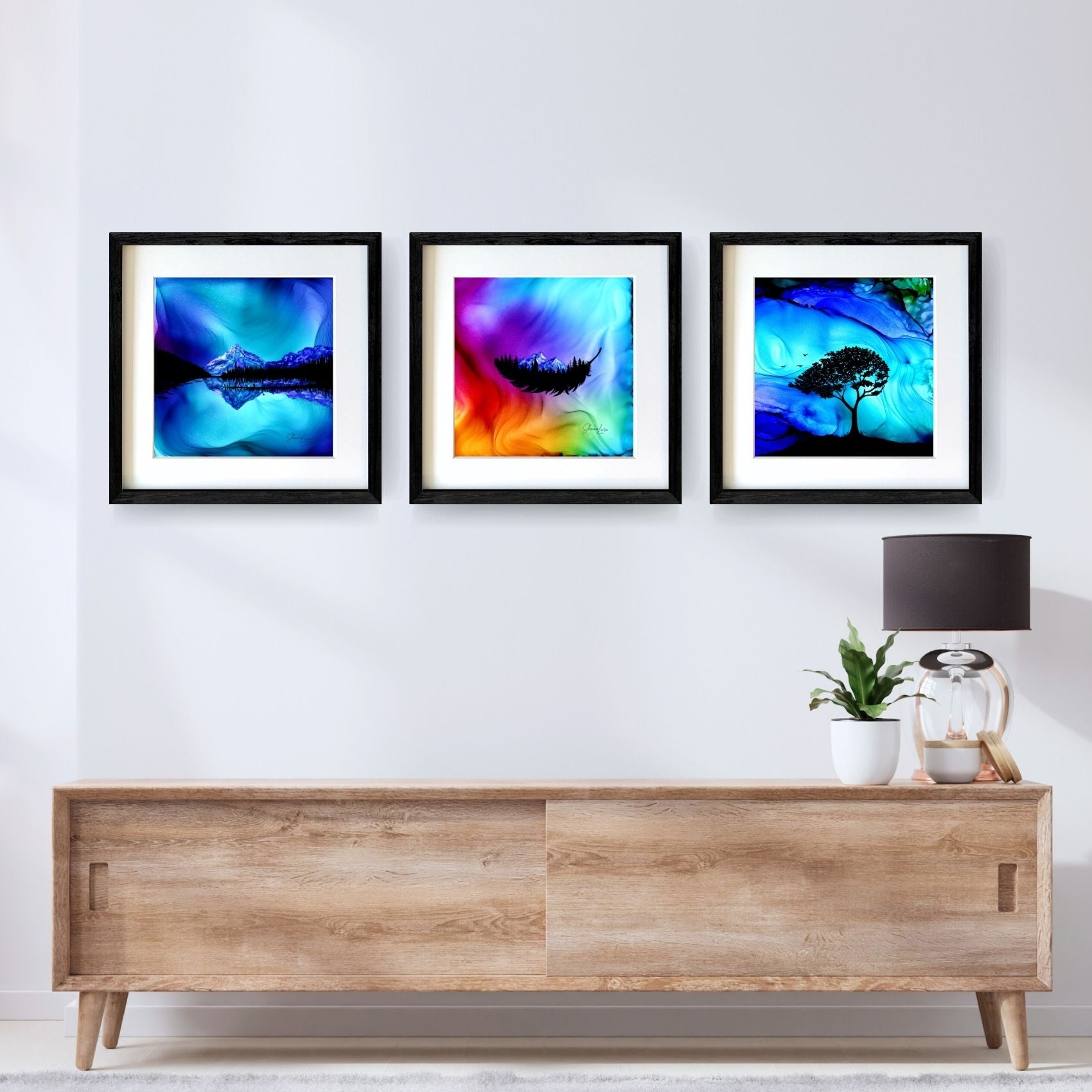 Lake O'Hara Lost In Light - Fire Made Art Print