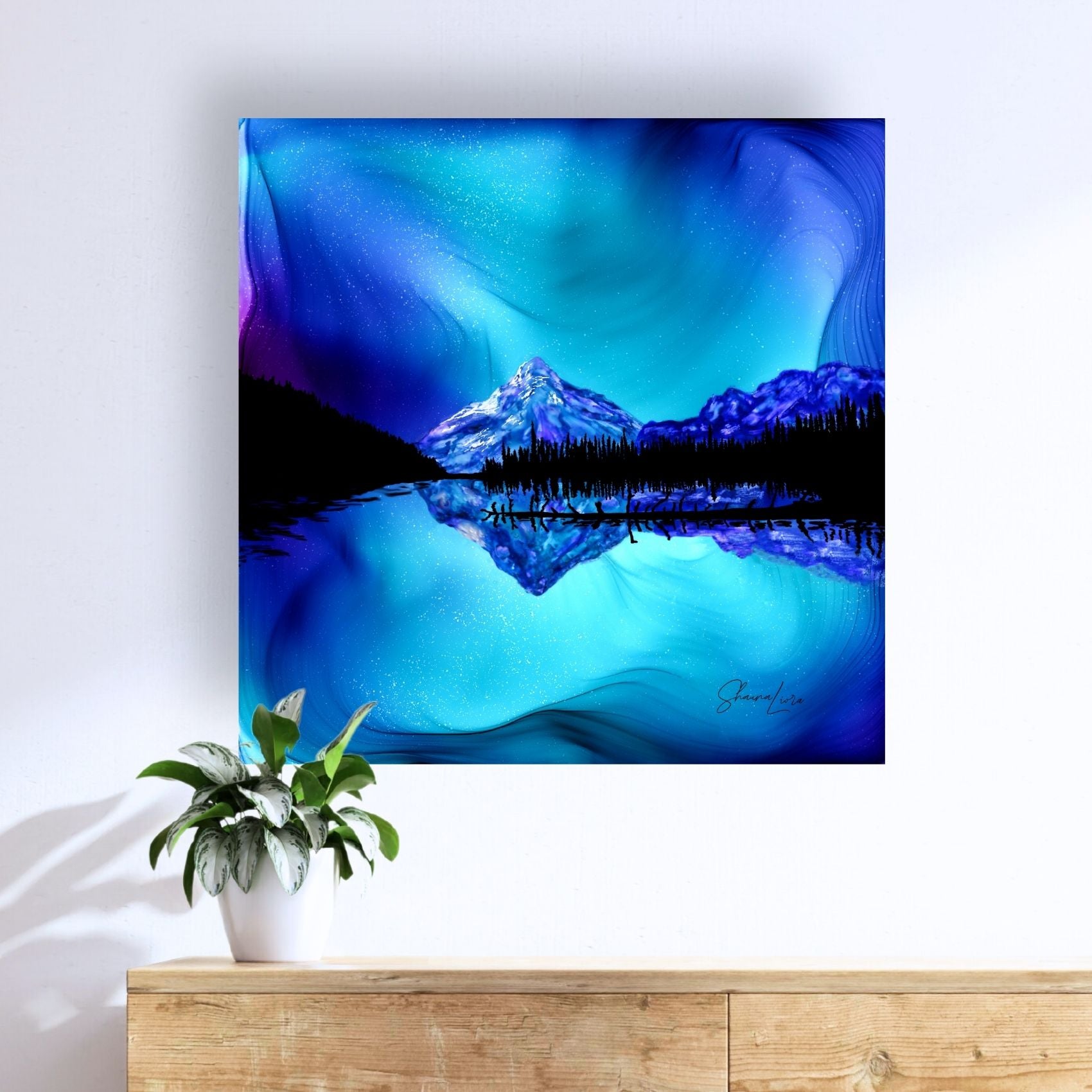 Lake O'Hara Lost In Light - Fire Made Art Print