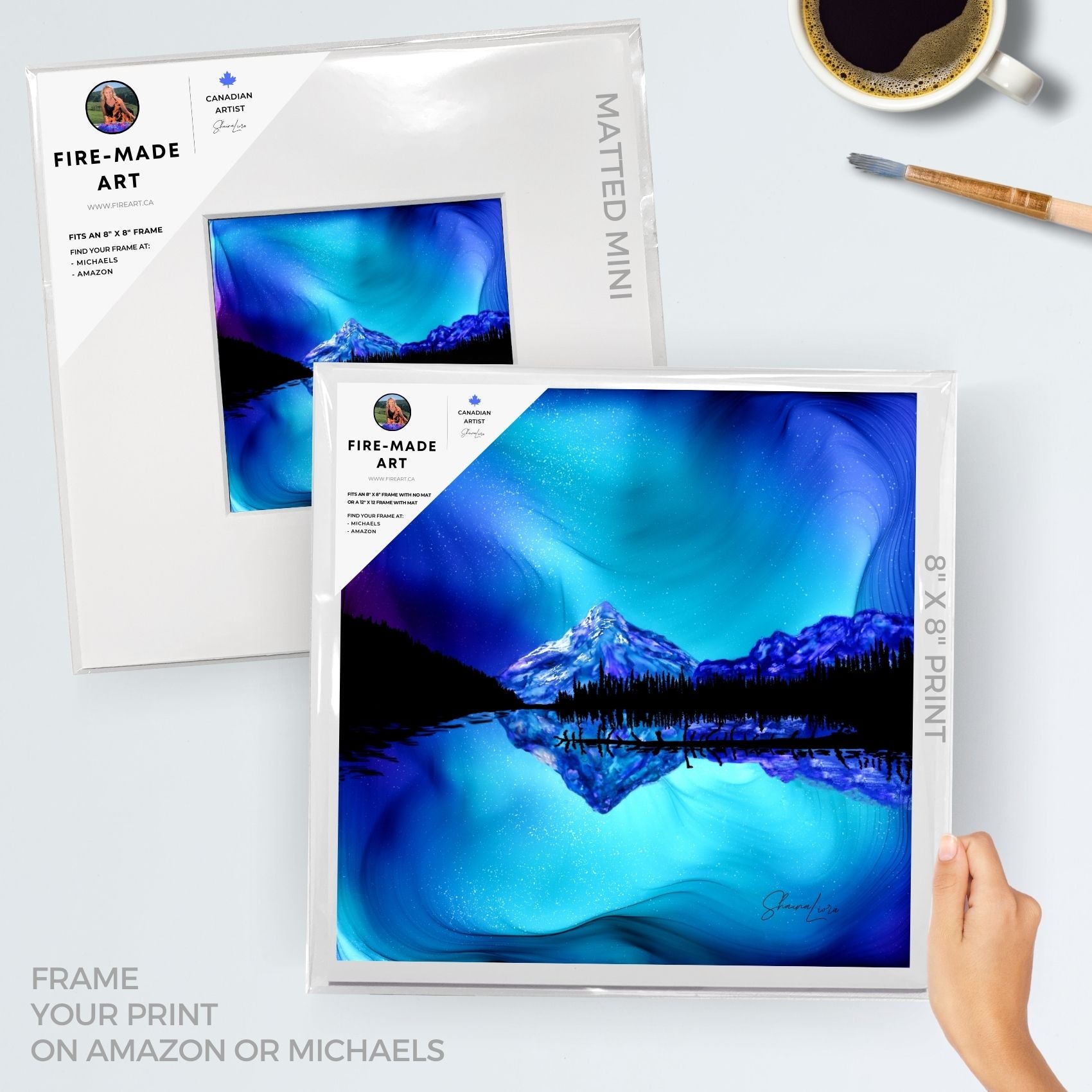 Lake O'Hara Lost In Light - Fire Made Art Print