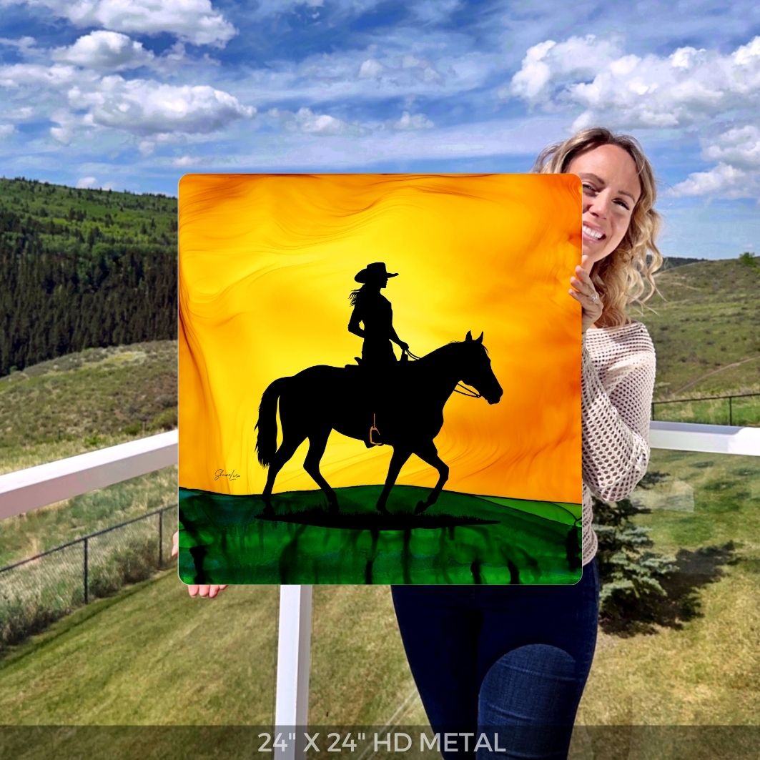 Life On Horseback - Fire Art Print
