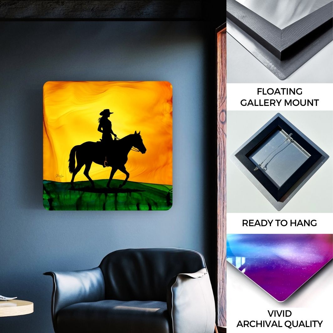 Life On Horseback - Fire Art Print