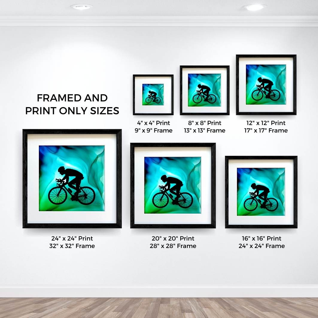 Live To Ride - Fire Art Print