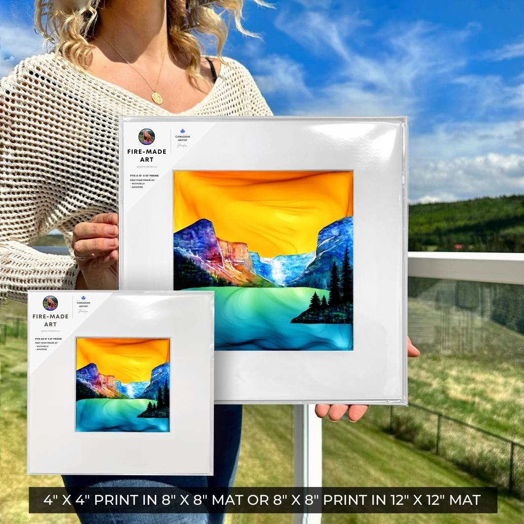 Luminous Lake Louise - Fire Art Print