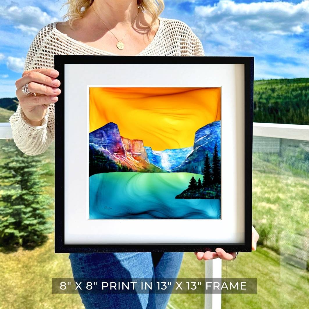 Luminous Lake Louise - Fire Art Print