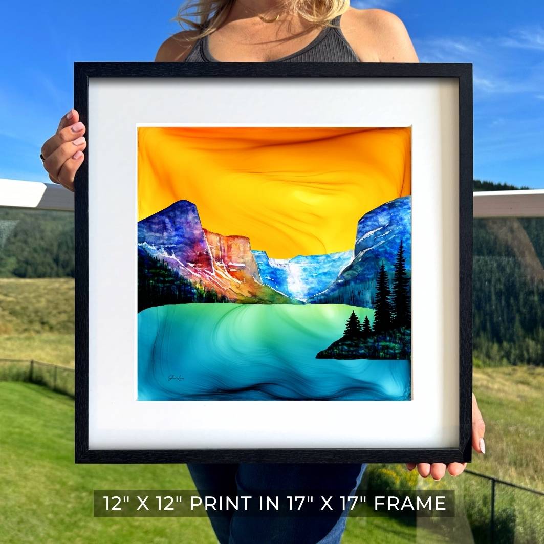 Luminous Lake Louise - Fire Art Print