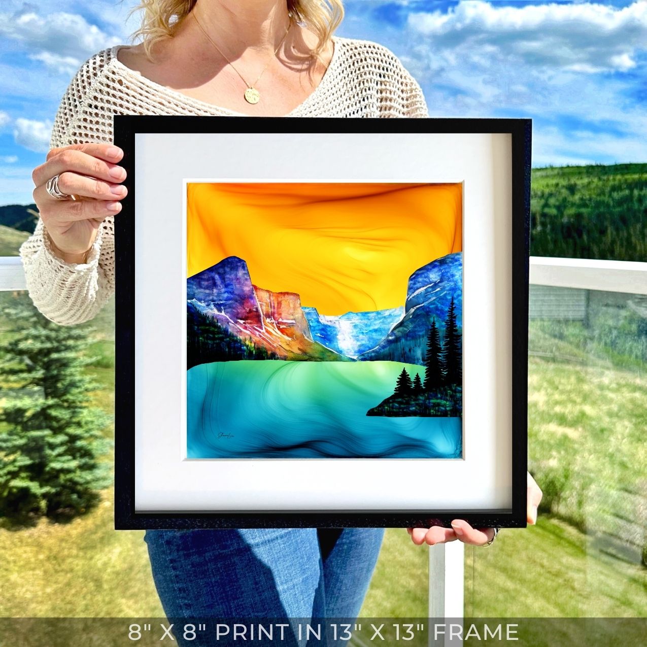 Luminous Lake Louise - Fire Art Print