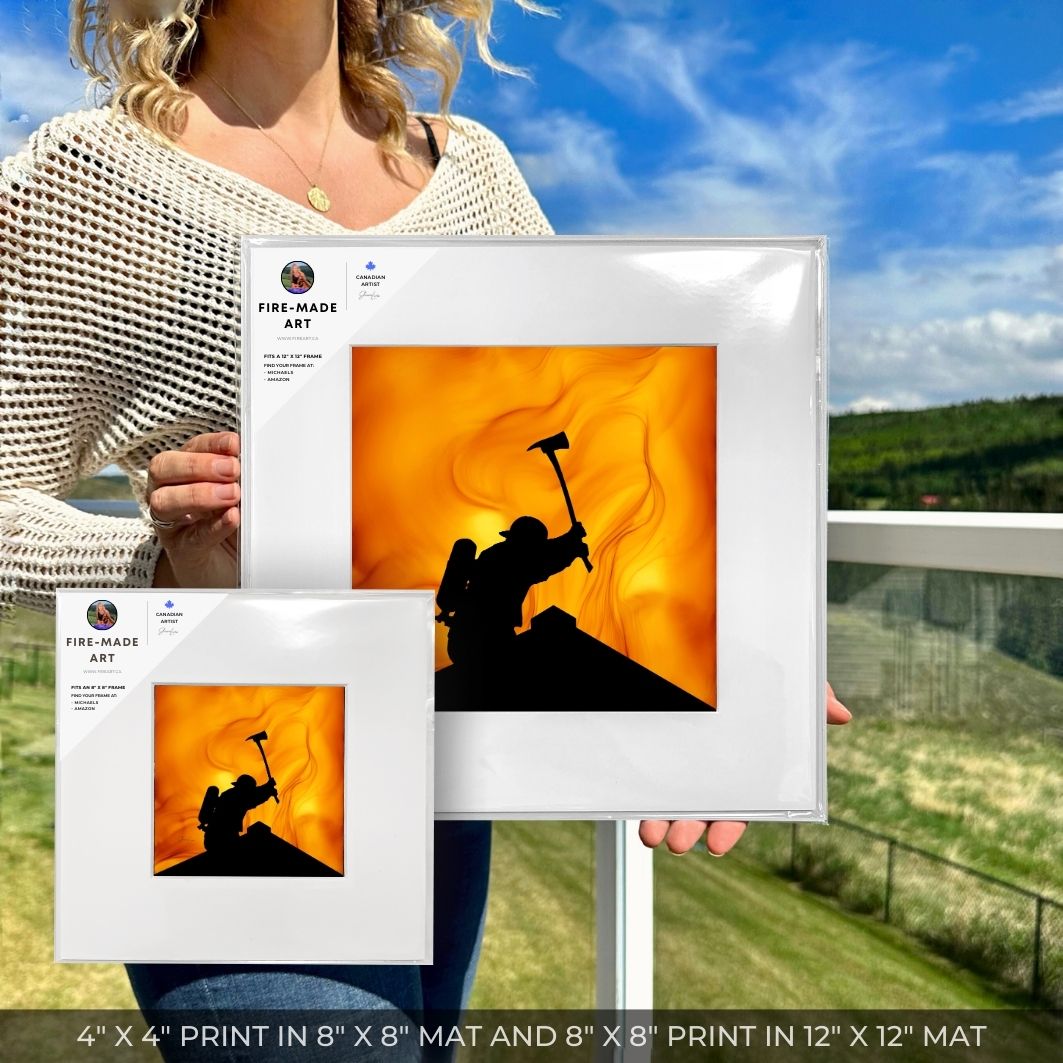 Making The Cut - Fire Art Print