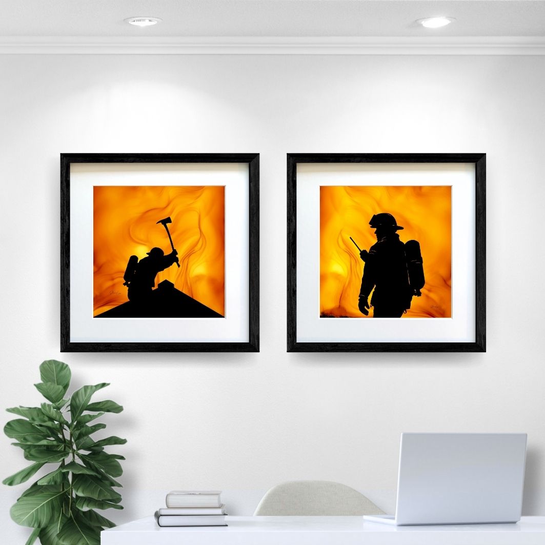 Making The Cut - Fire Art Print