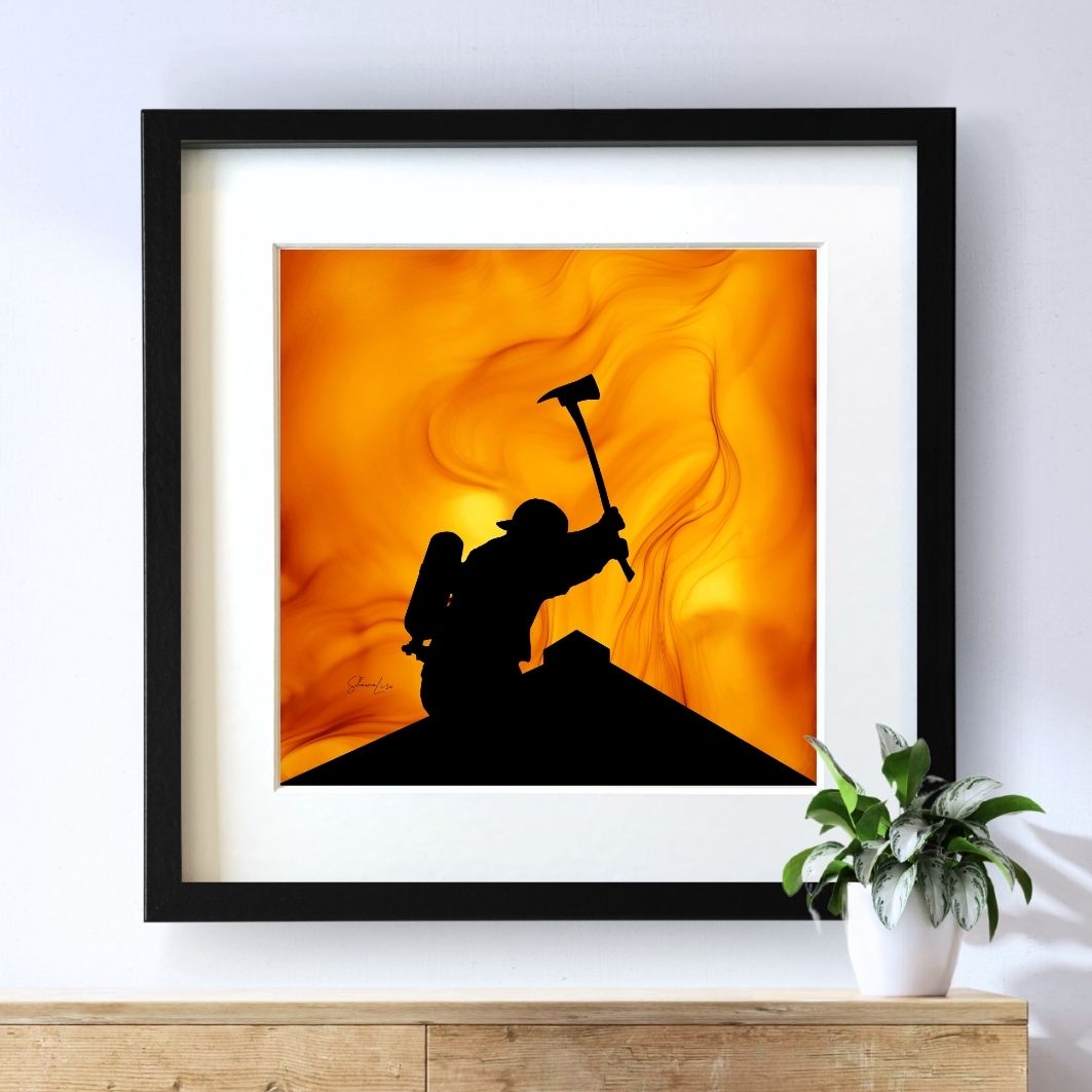 Making The Cut - Fire Art Print