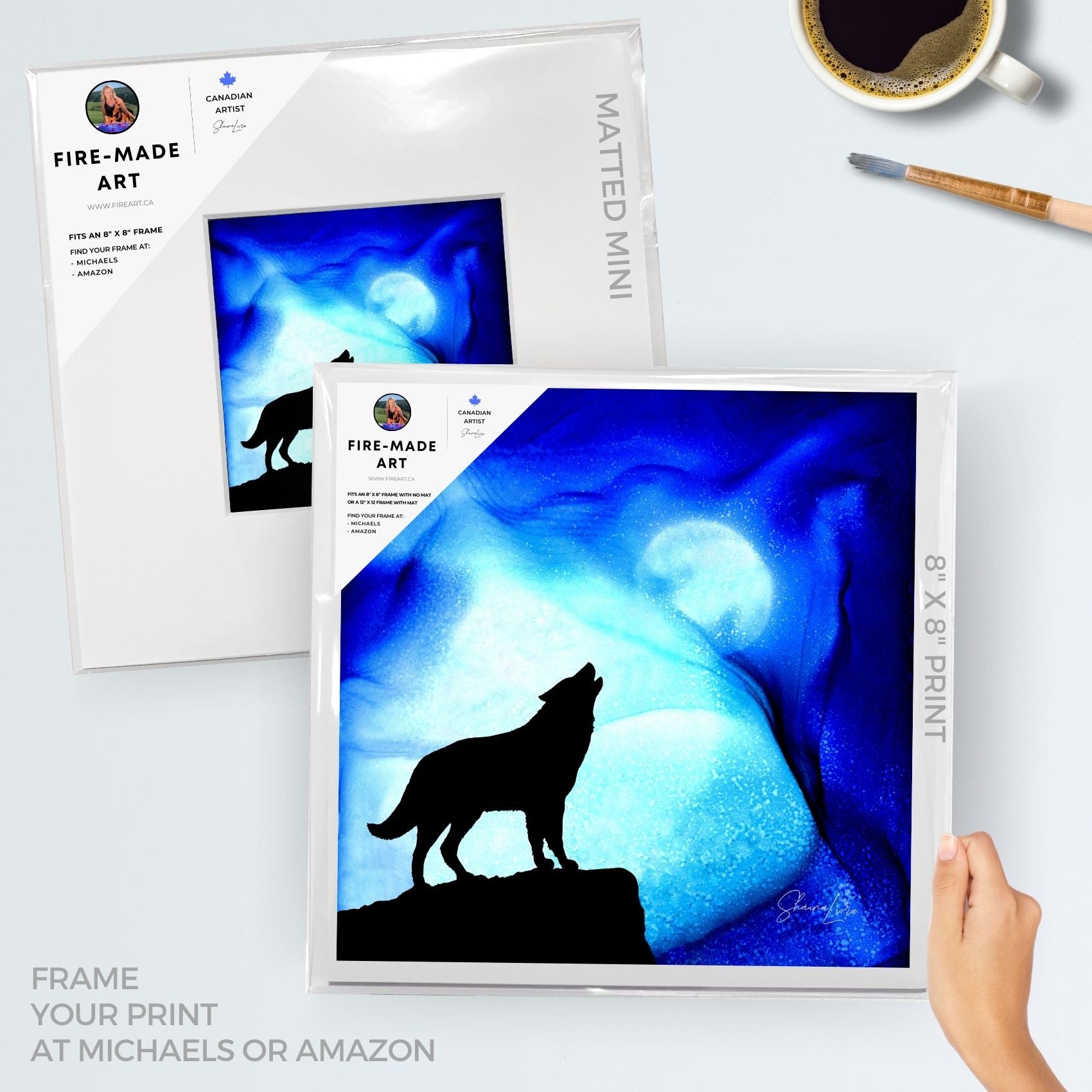 Moonlight Promises - Fire Made Art Print