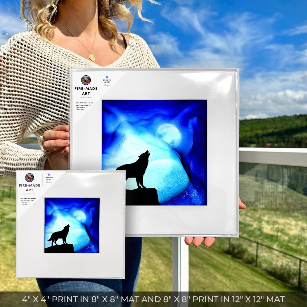 Moonlight Promises - Fire Art Print