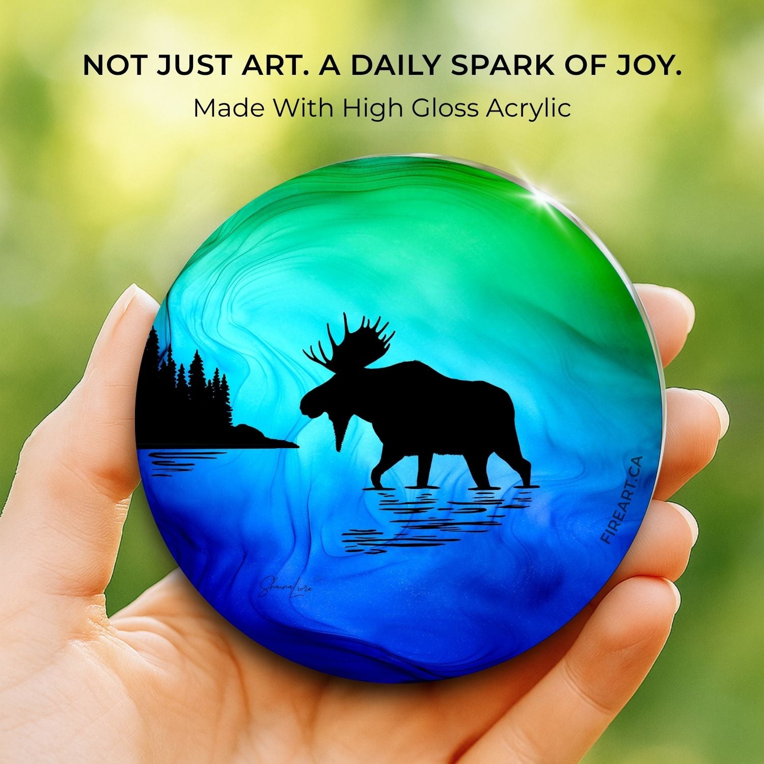Moose In The Mist: 2-in-1 Ornament/Magnet