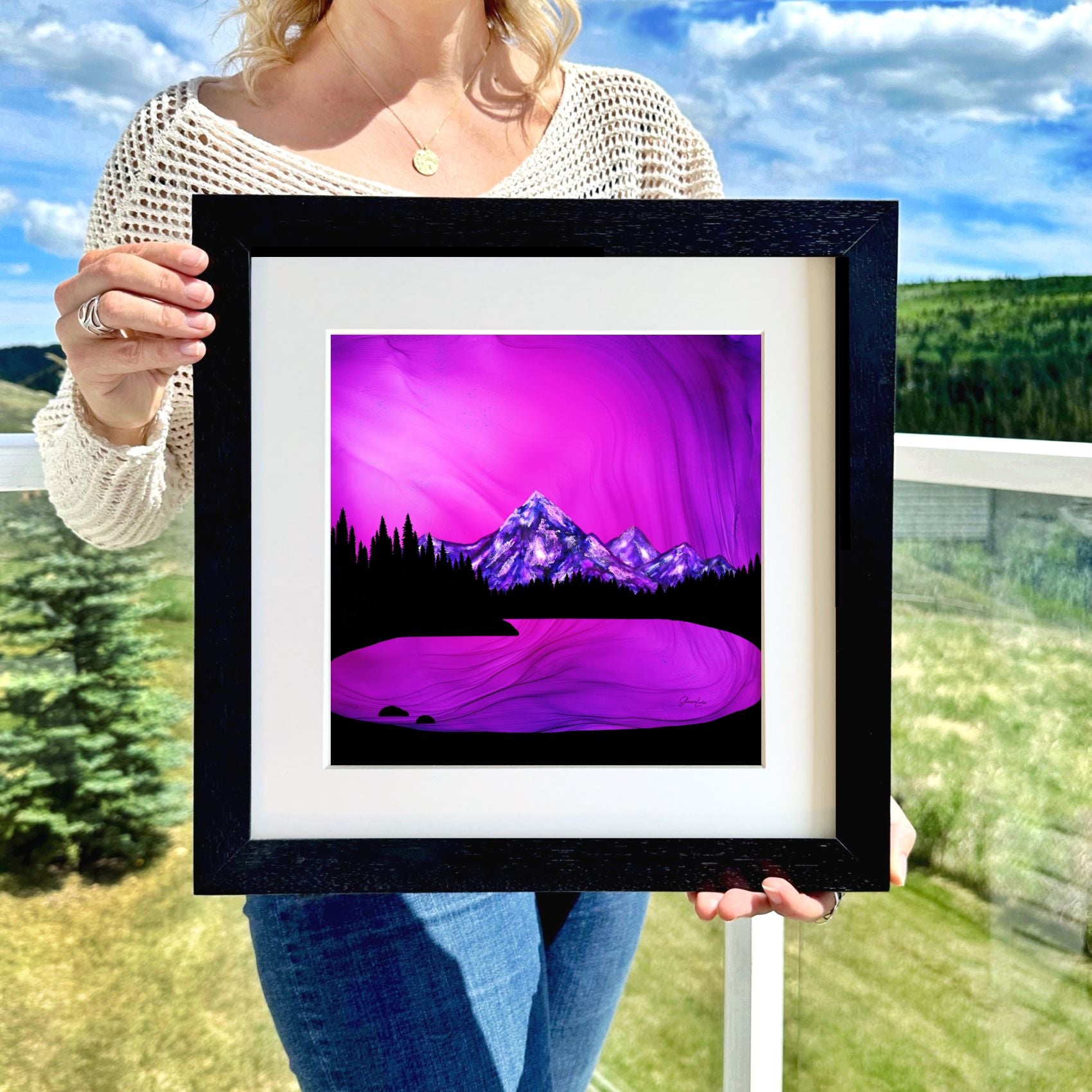 Mountain Solace - Fire Made Art Print