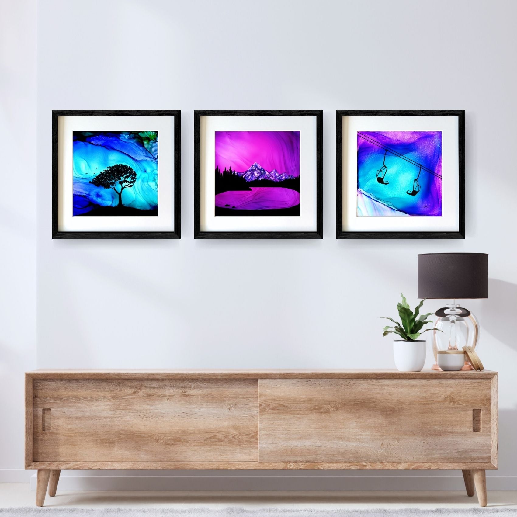 Mountain Solace - Fire Made Art Print