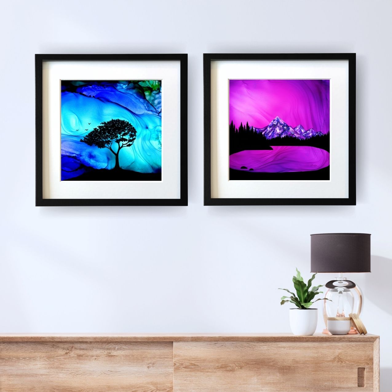 Mountain Solace - Fire Art Print