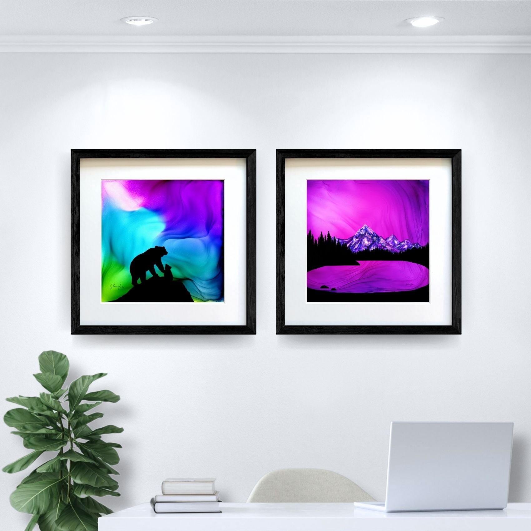 Mountain Solace - Fire Made Art Print
