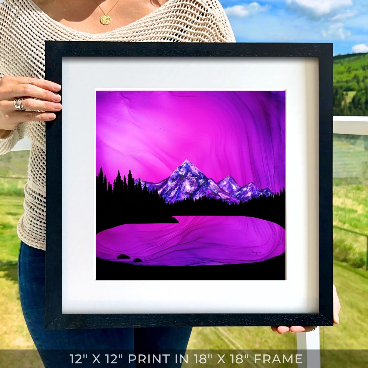 Mountain Solace - Fire Art Print