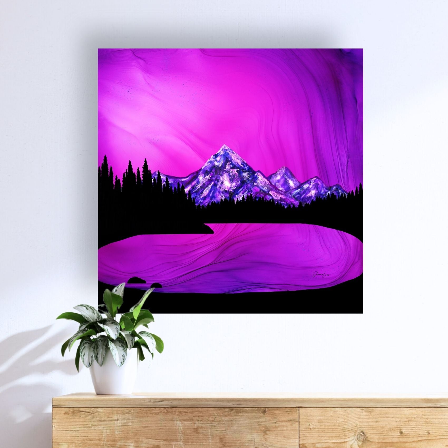Mountain Solace - Fire Made Art Print