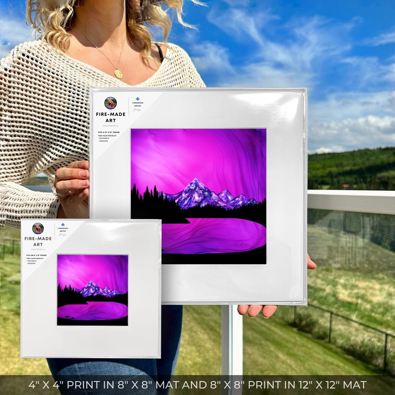 Mountain Solace - Fire Art Print