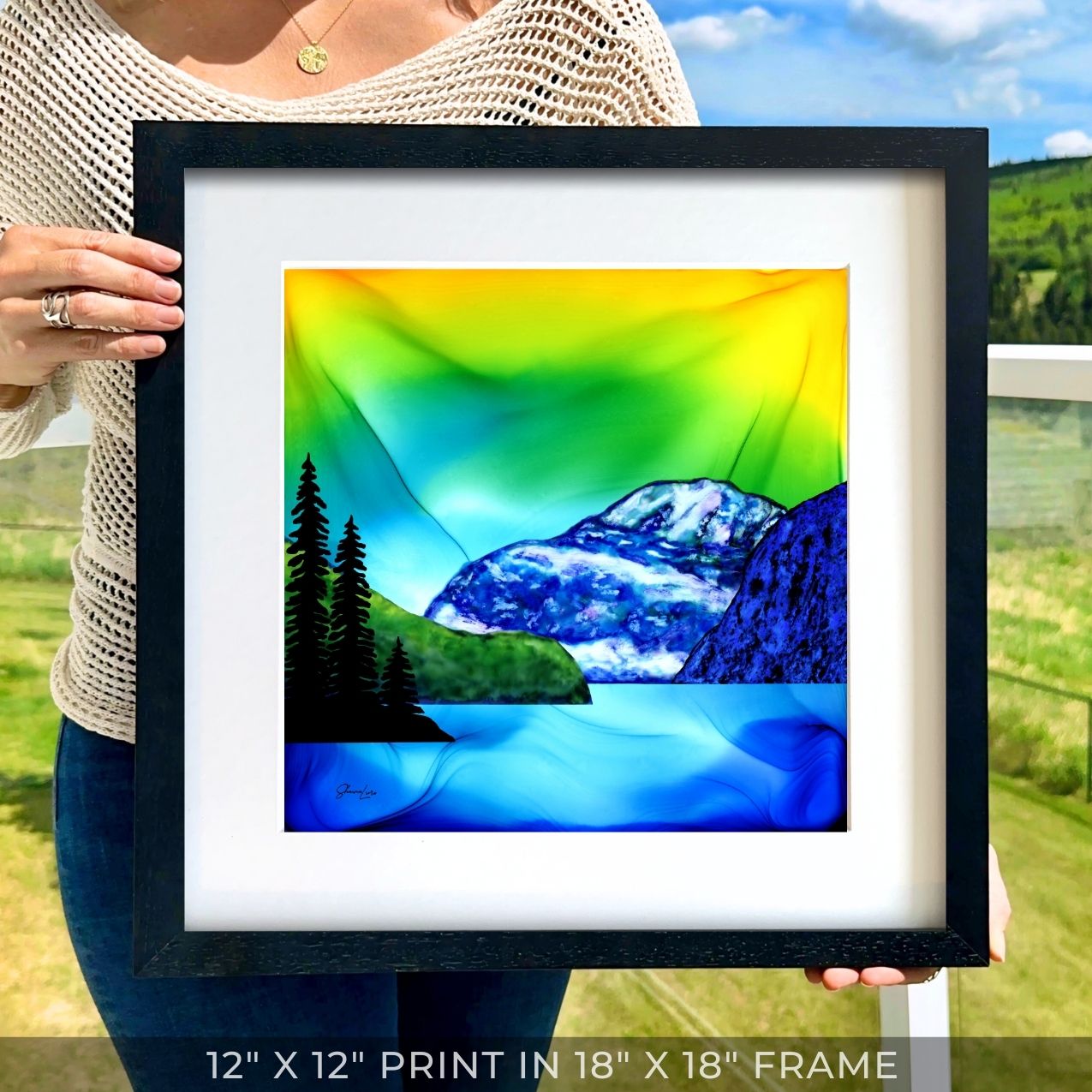 Mount Edith Cavell - Guardian of Jasper National Park - Fire Art Print