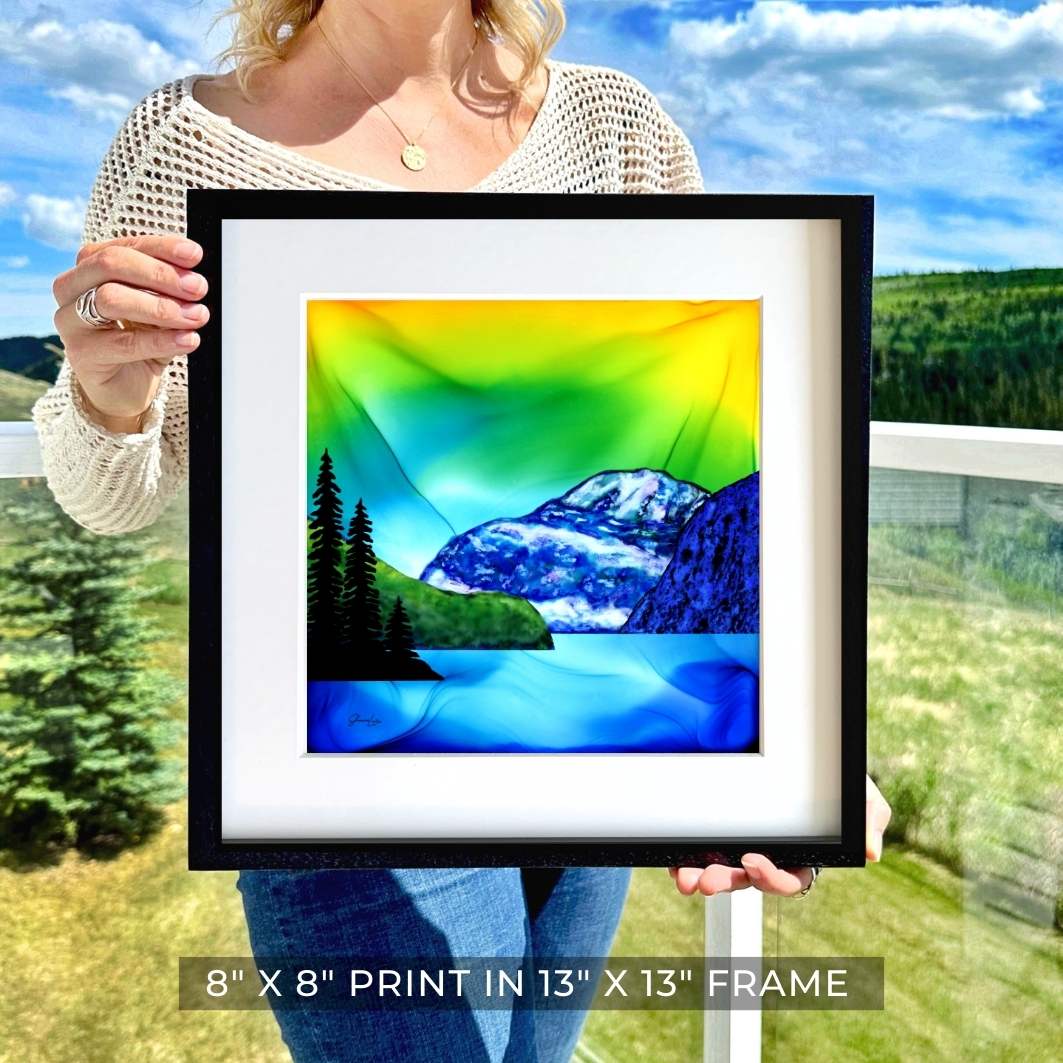 Mount Edith Cavell - Guardian of Jasper National Park - Fire Art Print