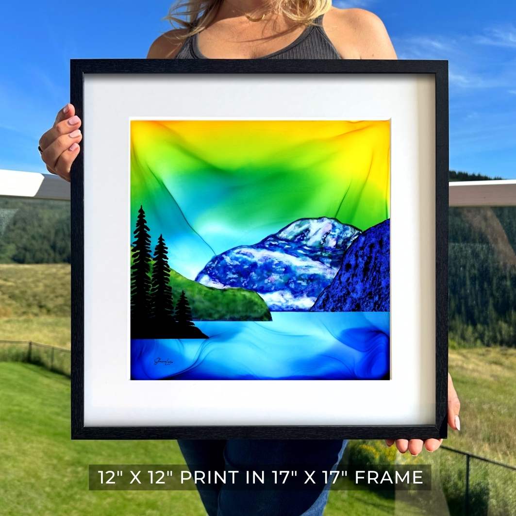 Mount Edith Cavell - Guardian of Jasper National Park - Fire Art Print
